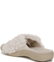 Vionic Relax II Chevron Faux Fur Slide Slippers