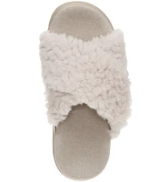 Vionic Relax II Chevron Faux Fur Slide Slippers