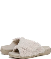 Vionic Relax II Chevron Faux Fur Slide Slippers