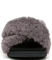 Vionic Relax II Chevron Faux Fur Slide Slippers