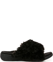 Vionic Relax II Chevron Faux Fur Slide Slippers