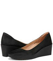 Vionic Sereno Leather Platform Wedge Pumps