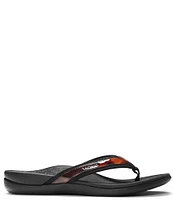 Vionic Tide II Tortoise Print Patent Leather Thong Sandals