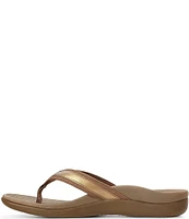 Vionic Tide Patent Leather Thong Sandals