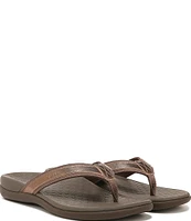 Vionic Tide Patent Leather Thong Sandals