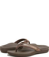 Vionic Tide Patent Leather Thong Sandals