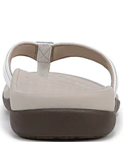 Vionic Tide Patent Leather Thong Sandals