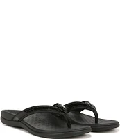 Vionic Tide Patent Leather Thong Sandals