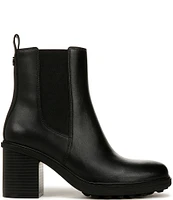 Vionic Truckee Leather Stacked Heel Booties