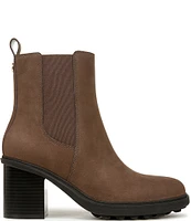 Vionic Truckee Nubuck Stacked Heel Booties