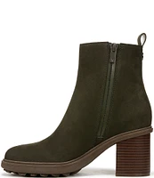 Vionic Truckee Nubuck Stacked Heel Booties