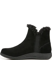 Vionic Unwind Suede Faux Shearling Lined Bootie Slippers