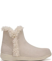 Vionic Unwind Suede Faux Shearling Lined Bootie Slippers