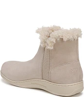 Vionic Unwind Suede Faux Shearling Lined Bootie Slippers