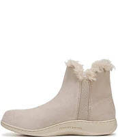 Vionic Unwind Suede Faux Shearling Lined Bootie Slippers