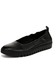 Vionic Uptown Packable Leather Ballet Slip Ons