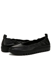 Vionic Uptown Packable Leather Ballet Slip Ons