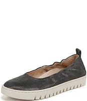 Vionic Uptown Packable Leather Ballet Slip Ons