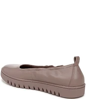 Vionic Uptown Packable Leather Ballet Slip Ons