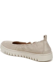 Vionic Uptown Packable Leather Ballet Slip Ons