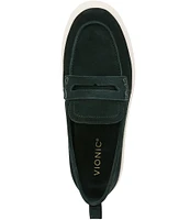 Vionic Uptown Suede Packable Travel Penny Loafers