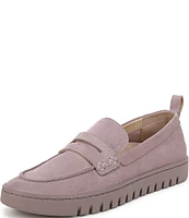 Vionic Uptown Suede Packable Travel Penny Loafers