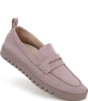 Vionic Uptown Suede Packable Travel Penny Loafers