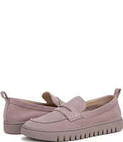 Vionic Uptown Suede Packable Travel Penny Loafers