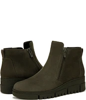 Vionic Uptown Sur Leather Wedge Booties