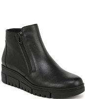 Vionic Uptown Sur Leather Wedge Booties