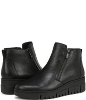 Vionic Uptown Sur Leather Wedge Booties