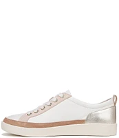 Vionic Winny Leather and Suede Colorblock Sneakers