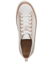 Vionic Winny Leather and Suede Colorblock Sneakers