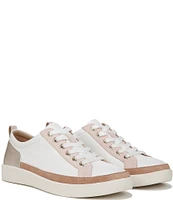 Vionic Winny Leather and Suede Colorblock Sneakers