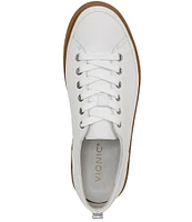 Vionic Winny Leather Lace-Up Sneakers