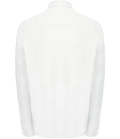 Visconti Big & Tall Melange Knit Long Sleeve Woven Shirt