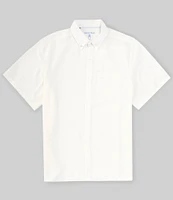 Visconti Big & Tall Performance Stretch Short Sleeeve Woven Seersucker Shirt