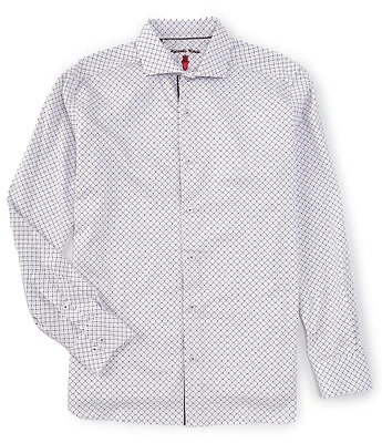 Visconti Geo Dobby Long Sleeve Woven Shirt