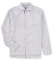 Visconti Geo Dobby Long Sleeve Woven Shirt