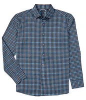 Visconti Performance Stretch Multi-Color Plaid Long Sleeve Woven Shirt