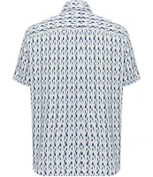 Visconti Retro Print Stretch Short Sleeve Woven Shirt