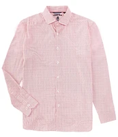 Visconti Stretch Mini Geo Print Long Sleeve Woven Shirt