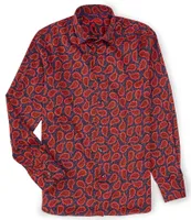 Visconti Stretch Multi Paisley Long Sleeve Woven Shirt