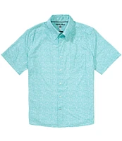Visconti Textured Stretch Short Sleeve Woven Shirt