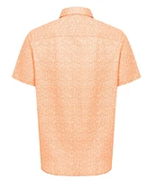 Visconti Textured Stretch Short Sleeve Woven Shirt
