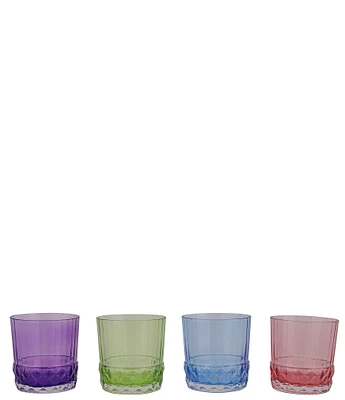 Viva by VIETRI Deco Assorted Short Tumblers, Set of 4