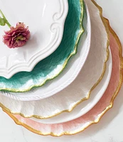 Viva by VIETRI Baroque Glass Salad Plate