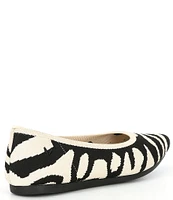 VIVAIA Aria 5.0 Animal Print Stretch Knit Point Toe Flats