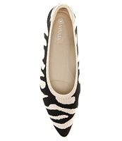 VIVAIA Aria 5.0 Animal Print Stretch Knit Point Toe Flats