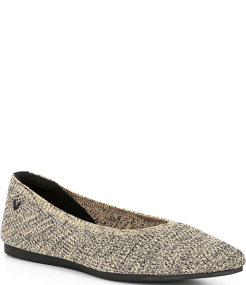 VIVAIA Aria 5.0 Marbled Stretch Knit Point Toe Flats